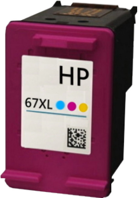 碳粉補給站【附發票】HP 1212/2332/2722/6020/Plus 4120適用 副廠墨水匣, No.67XL高容量彩色, 1套