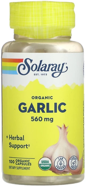 Solaray 유기농 마늘 560mg 유기농 캡슐 100정, Solaray유기농마늘560mg유기농캡슐100정, 1개 - 쿠팡