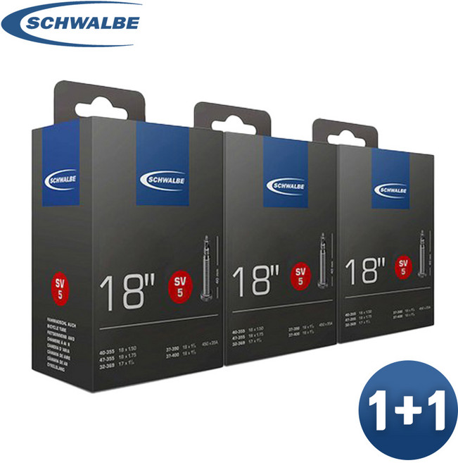 [1+1] 슈발베 18인치 튜브 프레스타 SV5 2개, 1개