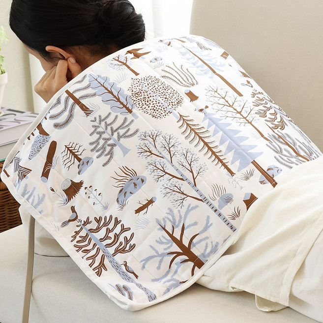 테슬테즐 북유럽풍 온열 전기 찜질기 스카이포레스트 퀼팅, TEZ-500