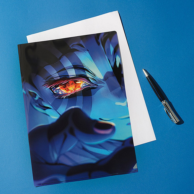 <극장판 귀멸의 칼날: 무한성편> A4 클리어파일 제2탄 키 비주얼, 1개, 혼합색상