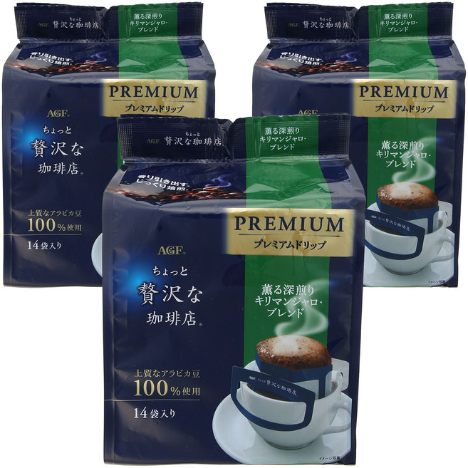 조금호화로운커피숍 프리미엄 드립 킬리만자로 블렌드, 3개, 14개입