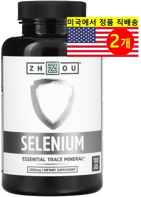 Zhou Nutrition 저우뉴트리션 셀레늄 200mcg Selenium, 2개 - 쿠팡