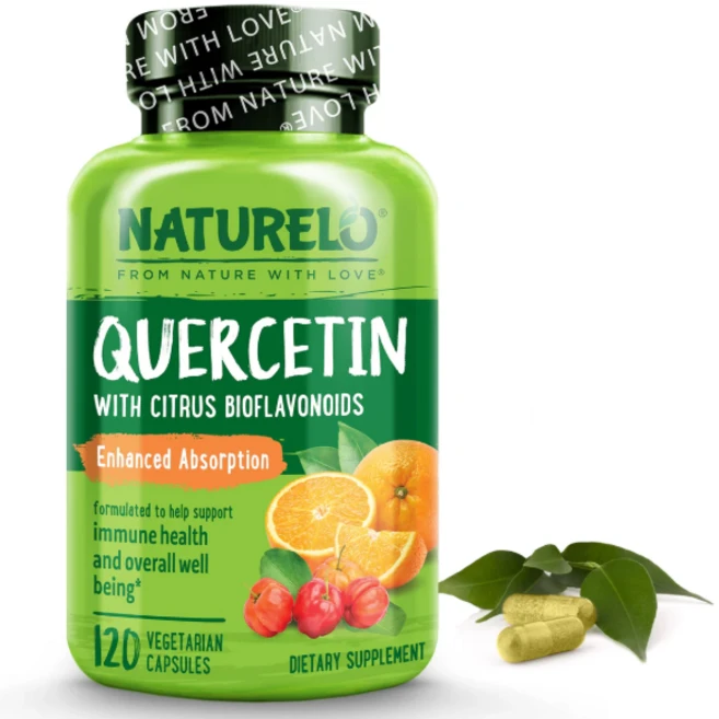 내츄렐로 퀘르세틴 바이오플라보노이드 120정 naturelo Quercetin with Citrus Bioflavonoid Complex, 1개 - 쿠팡