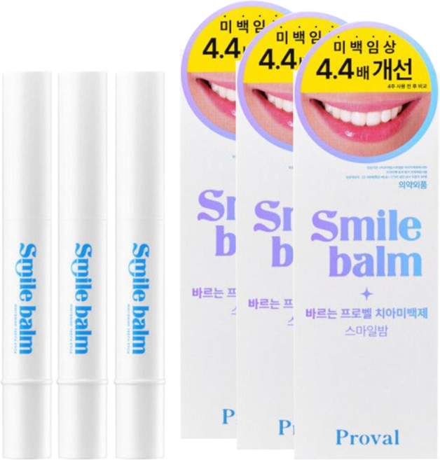 프로벨 치아미백제 인체적용시험완료 셀프치아미백제+프로벨본사보증서, 3개, 4g
