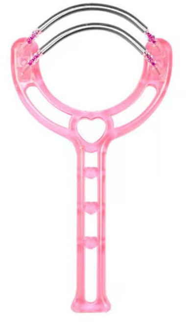 1/2/3set 2중 스프링 잔털 제거기 눈썹 얼굴 솜털 정리 제모 실면도, 2개, 핑크