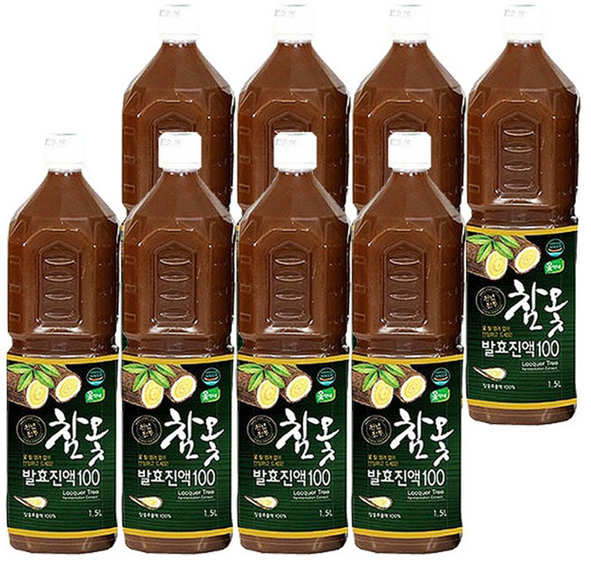 옻가네 발효 참옻진액 100 1.5L 8병 옻물 효능 옻 추출물 옻닭 옻나무 참옷나무, 8개