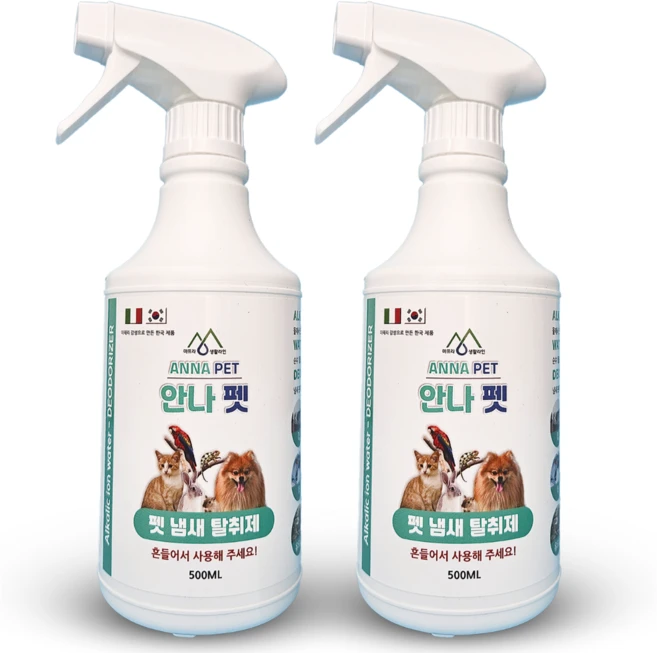 강아지오줌냄새제거 반려견 애견 반려동물 애완견 소변 배변 탈취제 탈취제/소독제, 2개, 500ml - 쿠팡