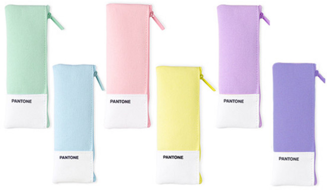 팬톤 패브릭 플랫 펜슬 파우치, 핑크