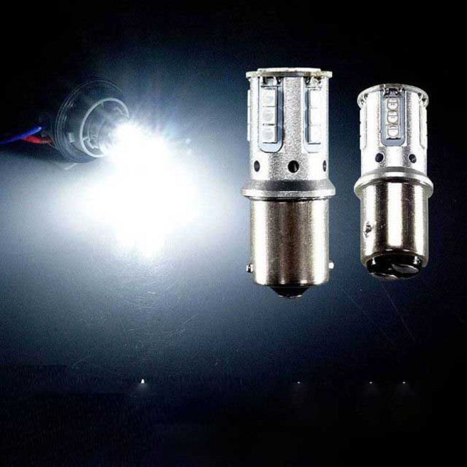 S25 싱글 더블 LED 전구 화이트 12V 24V 겸용 미등 LED헤드램프 아이라인 플렉시블LED, 세움 더블타입(낱개1개), 1개