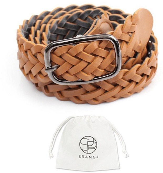 에스랑제이 여자 캐주얼 청바지 꽈배기 벨트 AS37