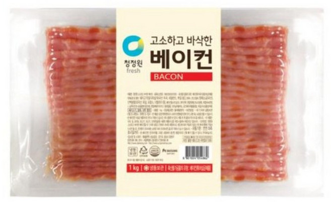 청정원 고소하고 바삭한 베이컨, 1kg, 4개