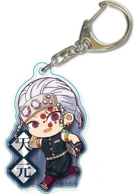 귀멸의 칼날 키링 열쇠고리 키체인 13종 SD캐릭터네임ver., 1개, G-003660. 우즈이 텐겐