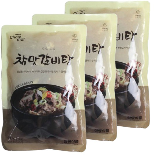 참맛 갈비탕 600g X 4팩, 4개