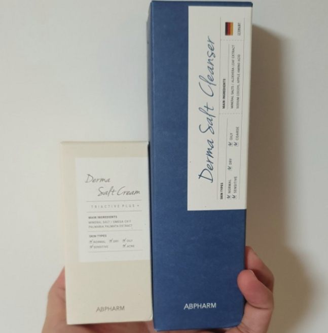 에이비팜 정품 민감성 건조피부 종결 2종세트/더마 솔트크림50 ml+더마 솔트클렌저 200 ml, 3개