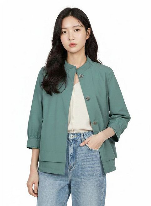 크로커다일레이디 그린 드로우스트링 점퍼 CLCMJP101