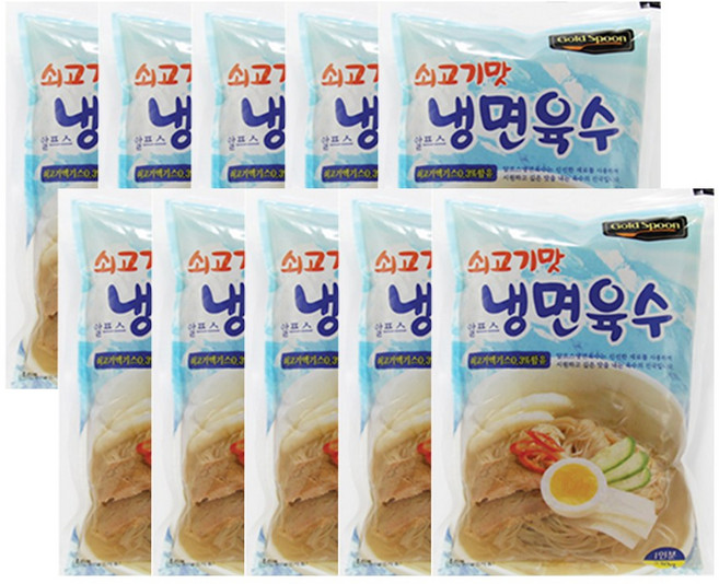에스비 쇠고기맛 냉면육수 330mL BOX, 330g, 30개