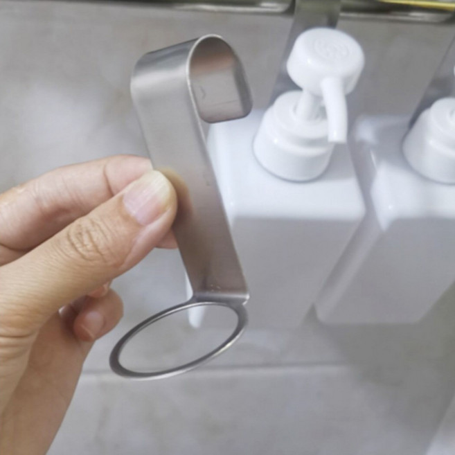 욕실 수건 걸이 거치 스텐 공중 부양 디스펜서 봉걸이 샴푸 홀더, 소형