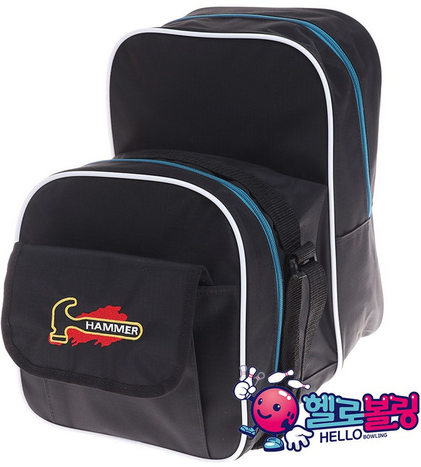 햄머 디럭스 1볼 볼링백 [블랙] / 1볼 슈즈백 / 스페어킷 / 1볼킷 / 신발 수납 볼링가방, 1개