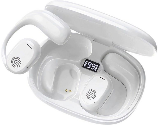 無線藍牙耳塞式耳機 觸控操作 電量顯示 清晰通話, 奶茶色, HIFI無損音質-藍牙耳機