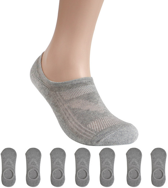 PRS 남 여 이중바닥 쿠션 스포츠 페이크삭스 덧신 양말 8켤레