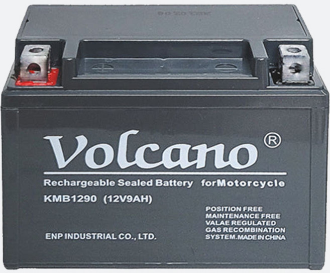 26번 KMB1290/(12V9AH)오토바이밧데리 / 바이크 / 볼케이노 오토바이 배터리 부림소방, 1개