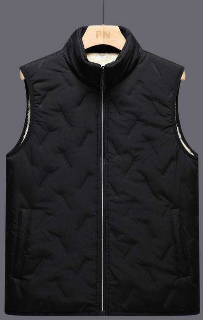 加絨立領羊羔絨保暖寬鬆馬甲背心