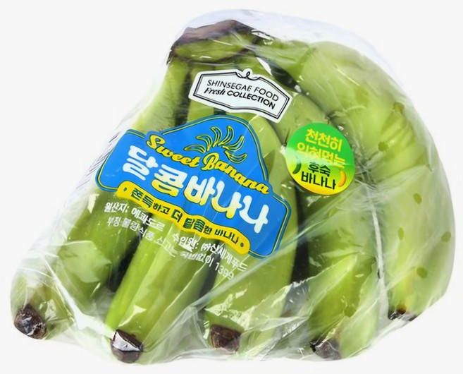[에콰도르산] 천천히 익혀 먹는 달콤 바나나 1kg 2개