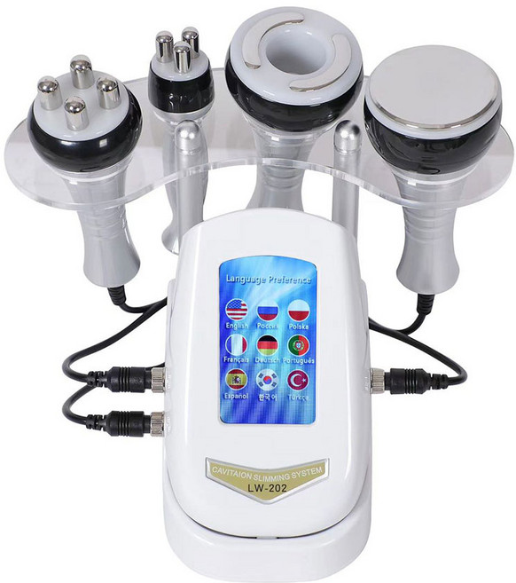 고주파마사지기 4in1 40K 홈케어 가정용 바디 뷰티 피부진정 바디마사지기 LW-202 한국플러그, 헤드음압, 기본 모델명/품번