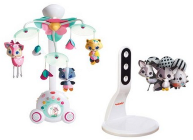 타이니러브 한글판 테일즈모빌 + 홀더, 프린세스테일즈모빌 + 흑백모빌+거치대세트