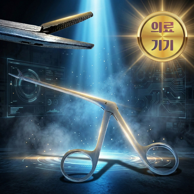 의료용 마이크로 이어포셉 forcep 포셉 귀지 핀셋, 1개, CFEF001