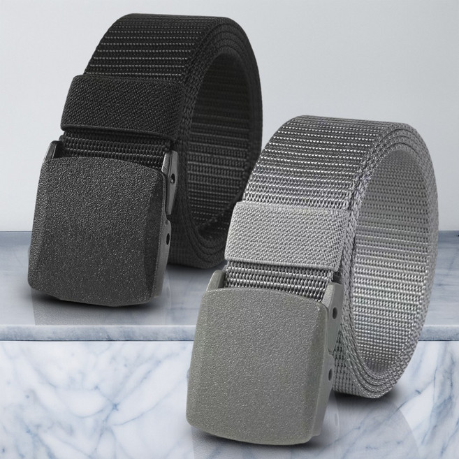 Simplearth 남자 허리띠 남성 벨트 2개