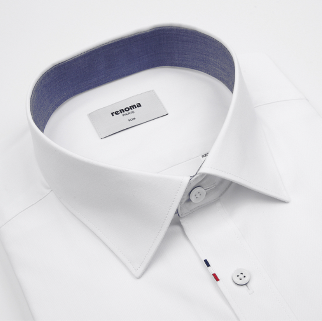 백화점 정품 레노마셔츠 남성 정장 와이셔츠 긴팔 슬림핏