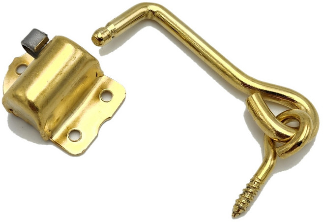 아오리정 걸쇠 잠금장치 안전고리 현관문 아오리 걸쇠 나무문용 문안쪽잠금 엔틱장식, 1개