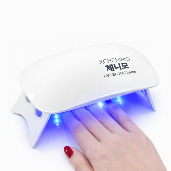 체니모 LED 젤 네일 램프 휴대용, 1개, 화이트