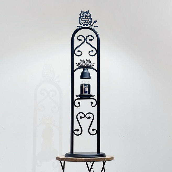 아베스트 부엉이 타이머 빛조절 캔들워머 양키캔들 라지자 세트(블랙), 부엉이캔들워머(블랙)+웨딩데이