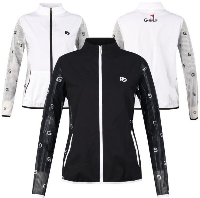 여성 빅사이즈 망사 소매 여름 골프 집업 점퍼 99까지 빠른땀증발 파3