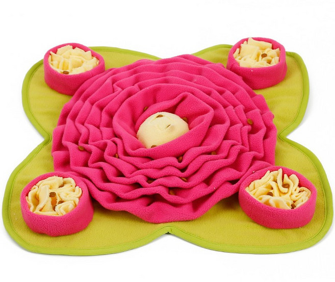 재미있어요. 재미있어요. 귀여워요。 애완 동물 강아지 Snuffle 매트 스니핑 훈련 담요 느린 먹기 훈련 패드 먹이 그릇 매트 NoseWork 매트 퍼즐 장난감 개 릴리스, 1개