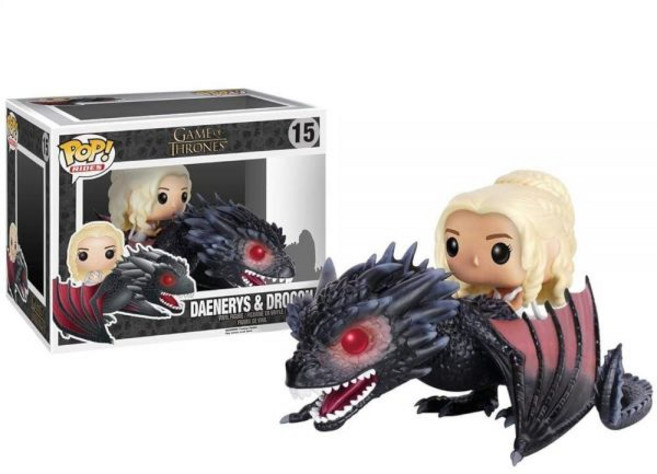 Funko POP 라이드: 왕좌의 게임 - 드래곤 & 대너리스 액션 피규어