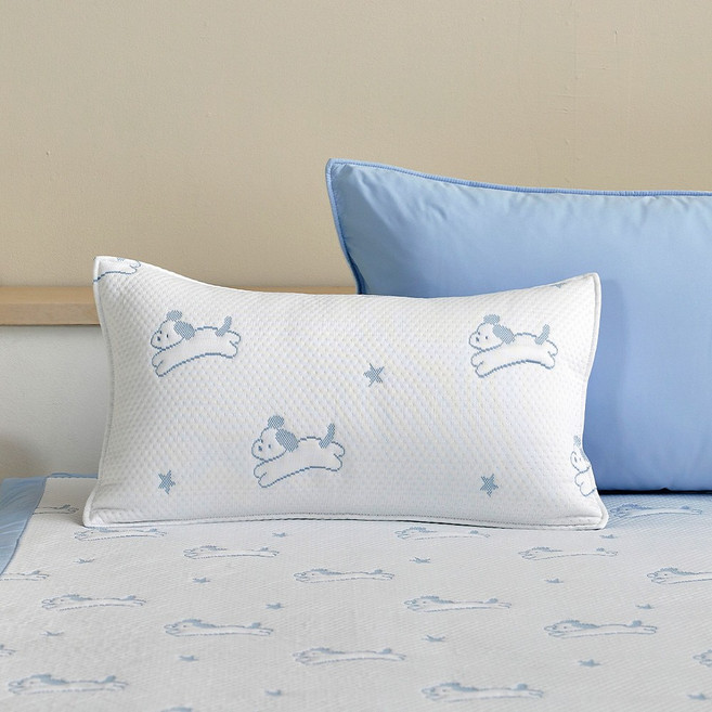 [모던하우스 인천점] 3도씨 익스트림쿨 에어리스노우 점핑퍼피 냉감 3중직 베개커버 30x50 블루 -[CZ0326031]