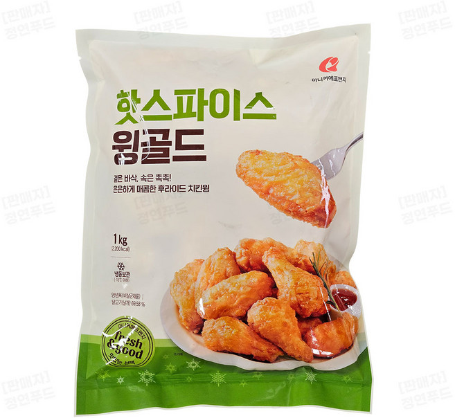 [마니커에프앤지] 핫스파이스윙골드 1kg, 1개