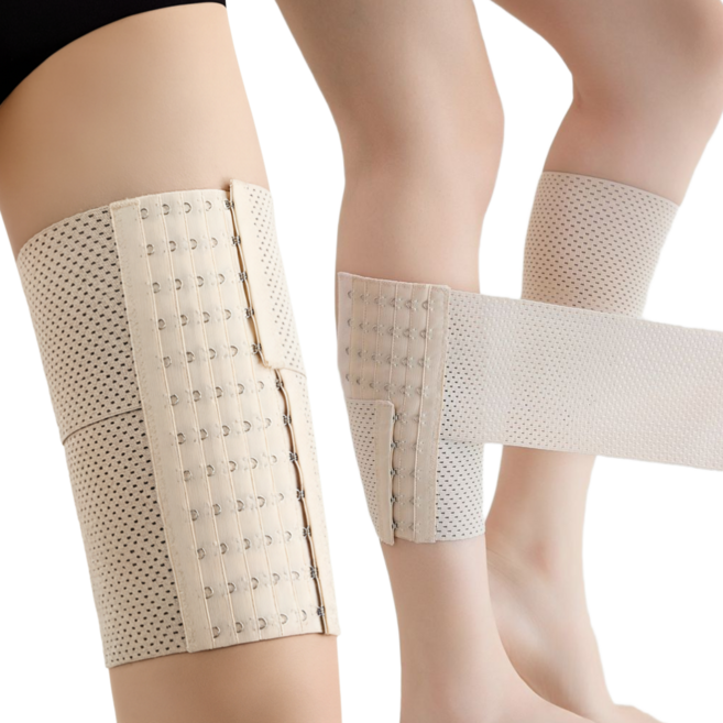 LivFoot 허벅지 종아리압박밴드 벨크로 코르셋 붓기케어 알싹 압박스타킹, 1세트