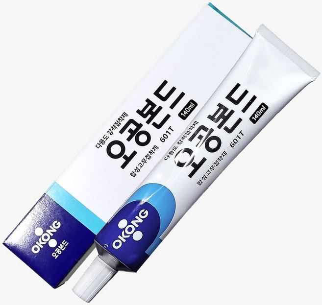 오공 다용도 합성고무 강력접착제 601T 가죽 플라스틱 금속 목재 섬유 본드 140ml (2개 1세트)