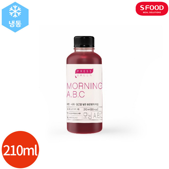 에스푸드 착즙주스 모닝 ABC, 210ml, 4개