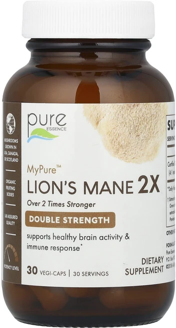 퓨어에센스 마이퓨어 노루궁뎅이버섯 30 베지캡슐 - 쿠팡