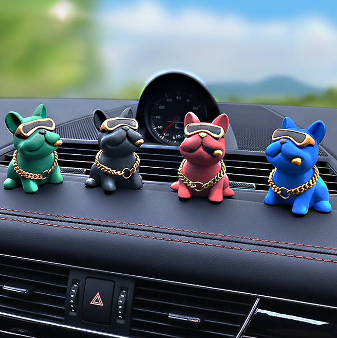 윅스라이더 선물용 강아지 악세사리 인테리어 피규어 4종세트, 1개, 혼합색상