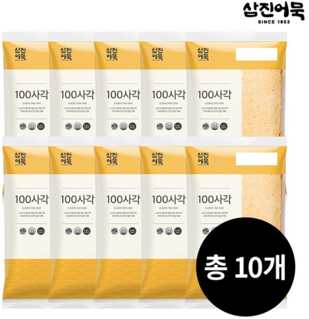 [삼진어묵] 100사각, 320g, 10개
