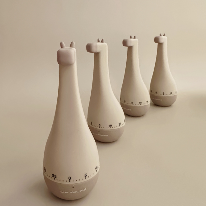 까사드로잉 기린 타이머 뽀모도로 무소음 공부 쿠킹 타이머, 1개