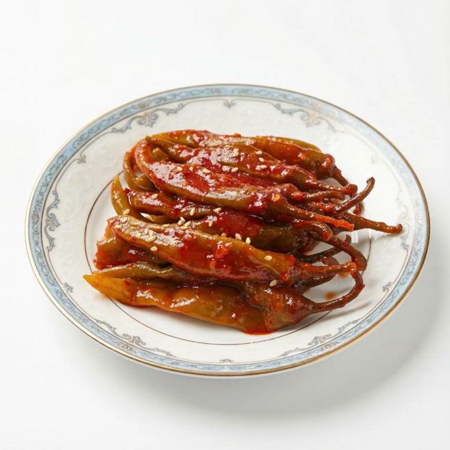 어머님의 손맛 고추무침 장아찌 맛있는 간편 반찬, 500g, 1개