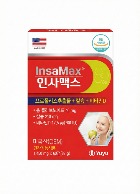 유유제약 인사맥스 잇몸 치아 칼슘, 60정, 1개